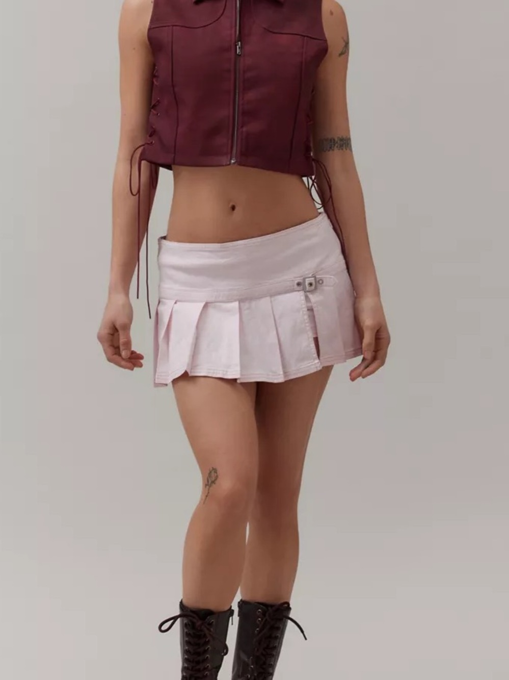 NWT Urban Outfitters BDG linen micro Mini Skort Medium
